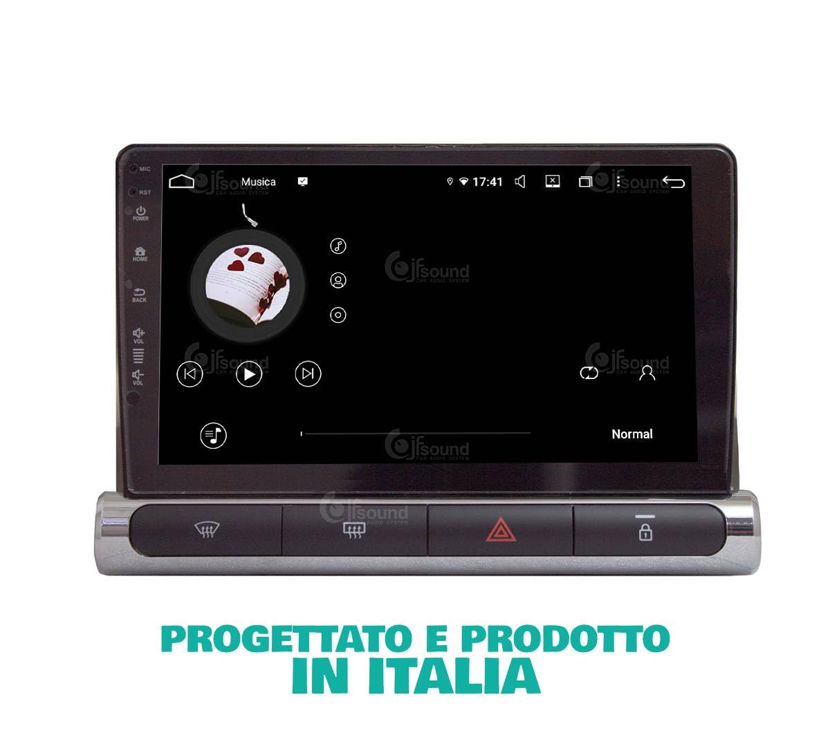 JF Sound - Autoradio Custom Fit UP - Per Citroën C3 (2016-2023) - 9" Touchscreen - CarPlay/Android Auto via Cavo - DAB+ - Octa-Core - 2GB RAM - 16GB ROM - Navigatore GPS - Bluetooth Integrato