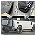 4Pcs Front Rear Mud Flaps Car Accessories Compatible for Land -Rover -Defender 130 2020 2021 2022 2023 Mudguards Dirty Traps Fenders Flares(Matt Black with UJ)