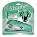 Office Depot Stapler Desk Set Half-Strip Stapler Pinch-Grip Staple Remover (1000 FREE Standard Staples) (Teal Green)