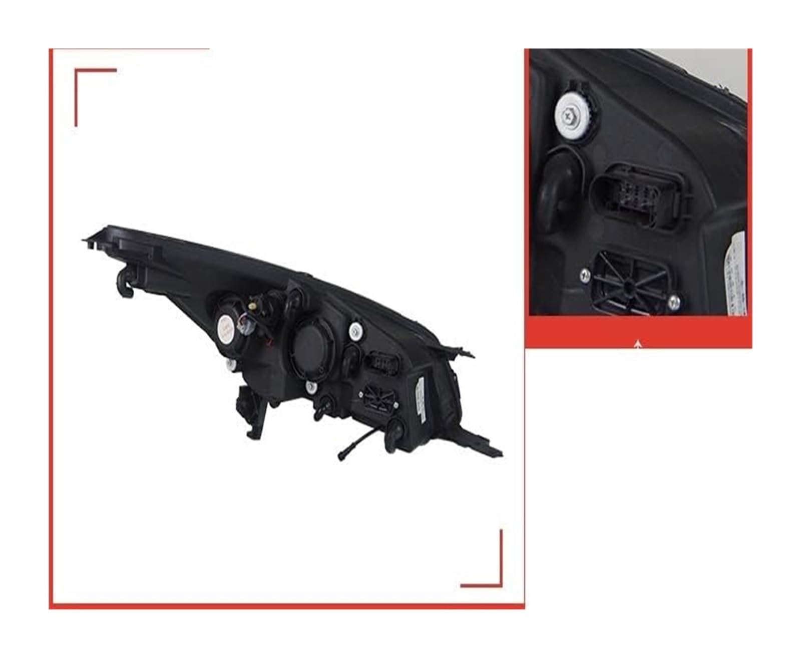 Escape Kuga 2013 Auto Front Headlight Dynamiczna konstrukcja kierunkowskazów Obiektyw Zespół optyczny (zestaw LED 6000K)