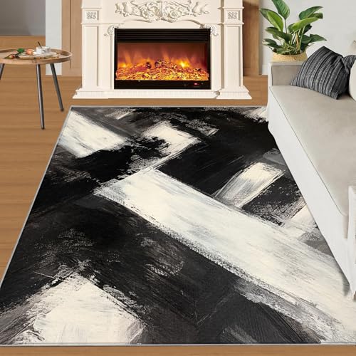 Tapete decorativo blanco y negro 91x152 cm miniatura 3