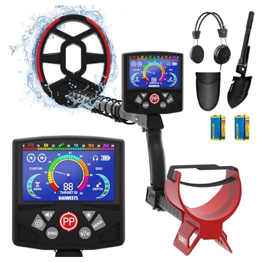 KAIWEETS Metal Detector, 2024 Model Metal Detectors with Coloured Pointer Display, Foldable Metal Detector for Adults and Children, High Precision Point Location with High-Tech DSP Chip