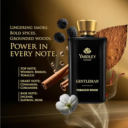 Image of Yardley London Tobacco Wood | Eau De Parfum | Long Lasting International Perfume for Man | Smoke Spices Woods Fragrance | Upto 15% dosage | 100ml EDP| Ideal Gift for Man