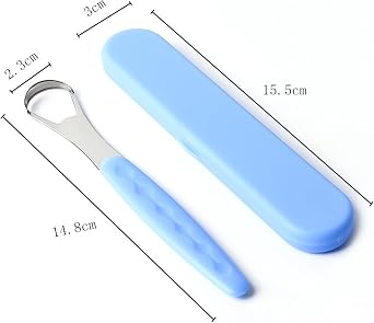 Kyver Tongue Cleaning Apparatus Metal (Orange)