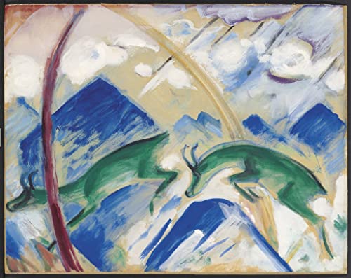 Peinture sur toile chamois de Marc nordique anti-reflet pour grand mur
