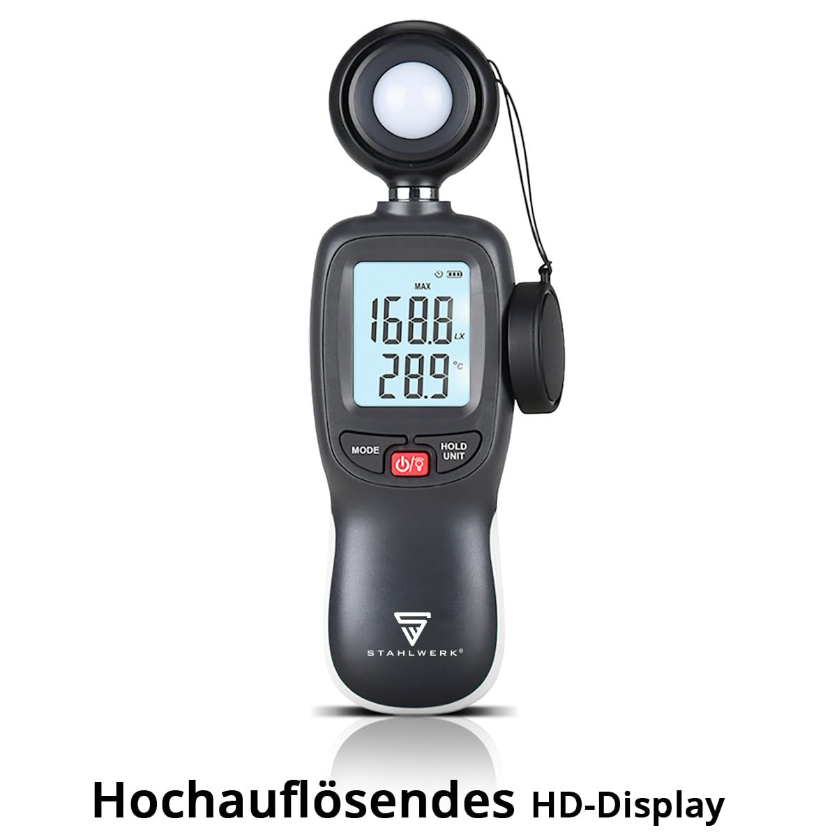 STAHLWERK Set di strumenti di misura - set per la misurazione del clima e della luce con anemometro, termoigrometro e luxmetro per la misurazione della velocità dell'aria, della temperatura, dell'umid