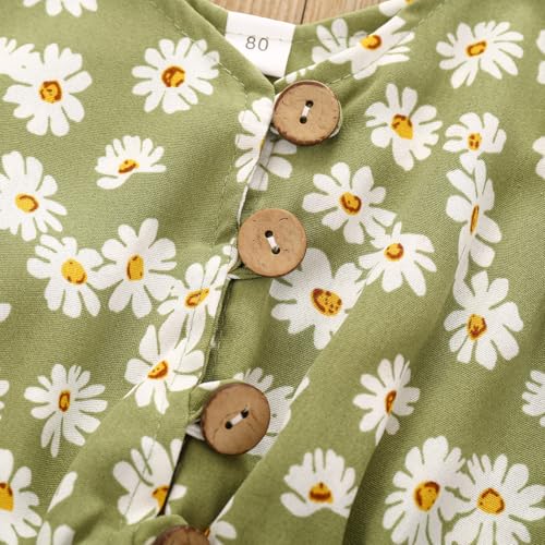 Image of Toddler Girl Clothes Baby Summer Cute Halter Romper 6 Months to 5 Years Old