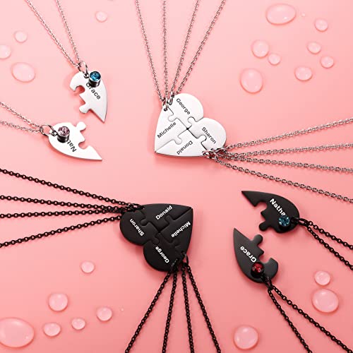 OTXIXTO 2 Argento Tono Ciondolo Cuore in Acciaio