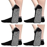 Anti Slip Non Skid Slipper Socks with Grips Sticky Home Hospital Athletic Socks for Adult Women 4...