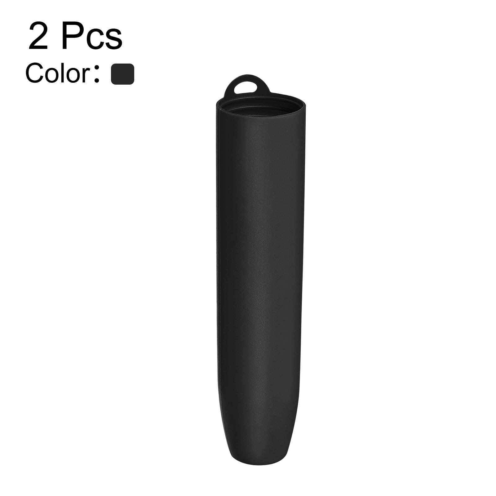 Tubo pelador de ajo de silicona, 2 piezas de rodillo de ajo, tubo de pelado de dientes de ajo, removedor de piel para herramientas útiles de cocina, color negro 3
