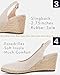 Juliet Holy Womens Wedge Sandals Espadrilles Closed Toe Slingback Buckle Strap Comfortable Casual Summer Wedges Shoes
