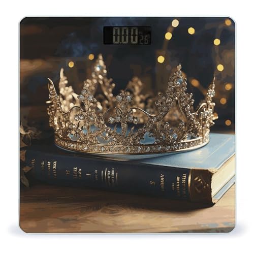 Báscula Digital Crown Vintage Book de Vidrio Templado miniatura 1