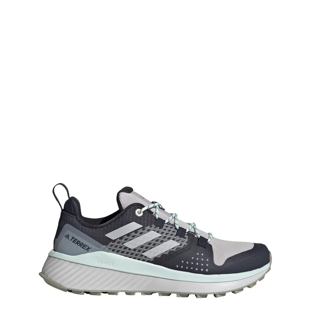 adidas Women's Terrex Folgian Hiker Hiking Shoe, Ink/Solid Grey/Dark Green, 9.5 M US