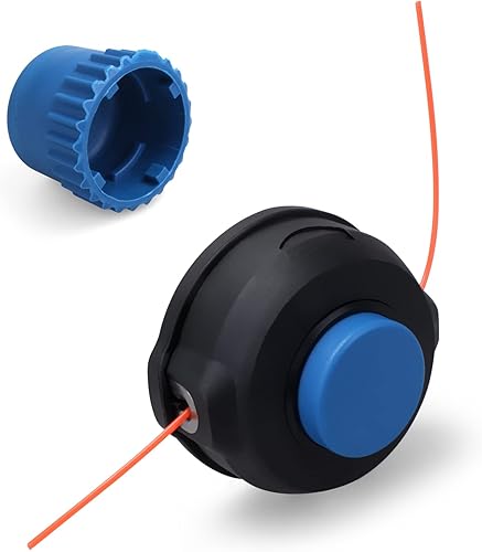 Cabezal de recortadora 128LD T25 w Perilla de golpe para Husquvarna Weed Eater 223L 322L 125L 128L 128LD 128R 128RJ 122L 125C 223R 322C 323C 325C