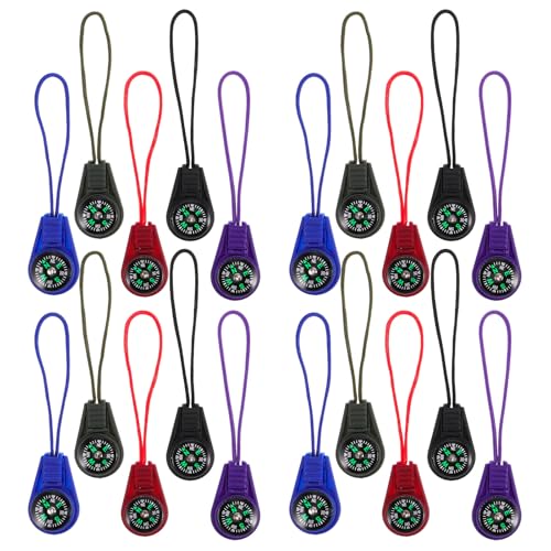 Set de 50 brújulas portátiles con cordón para exteriores miniatura 1