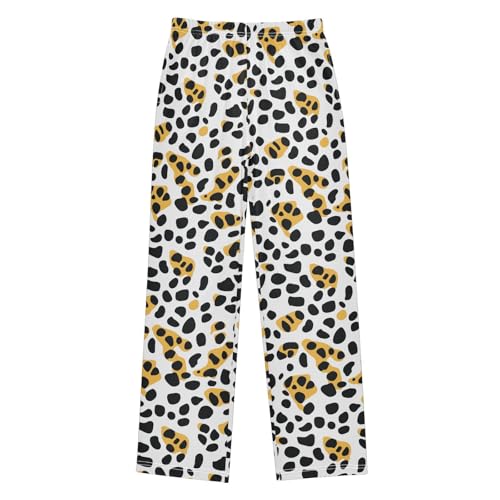 Boys' Pants Leopard Print Cheetah Spots Long Bottoms Jogger Pants Elastic Waist Trousers with Pockets S-XL