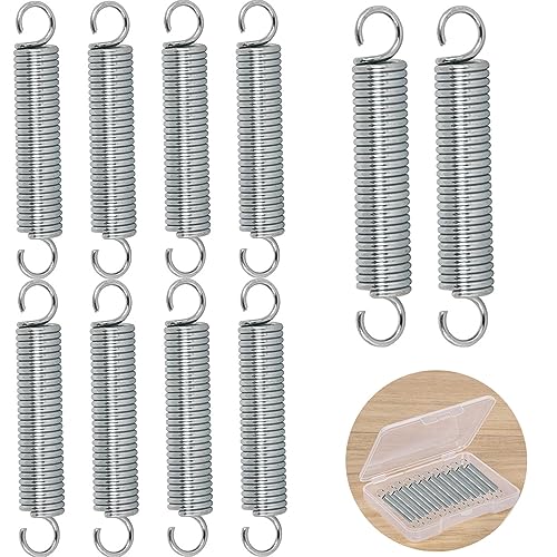 NADUSEP 10 Pcs SP 9600 Stainless Steel Extension Spring 1/4 Inch x 1-1/2 Inch Spring Extension 0.035 Inch Mechanical Extension Springs