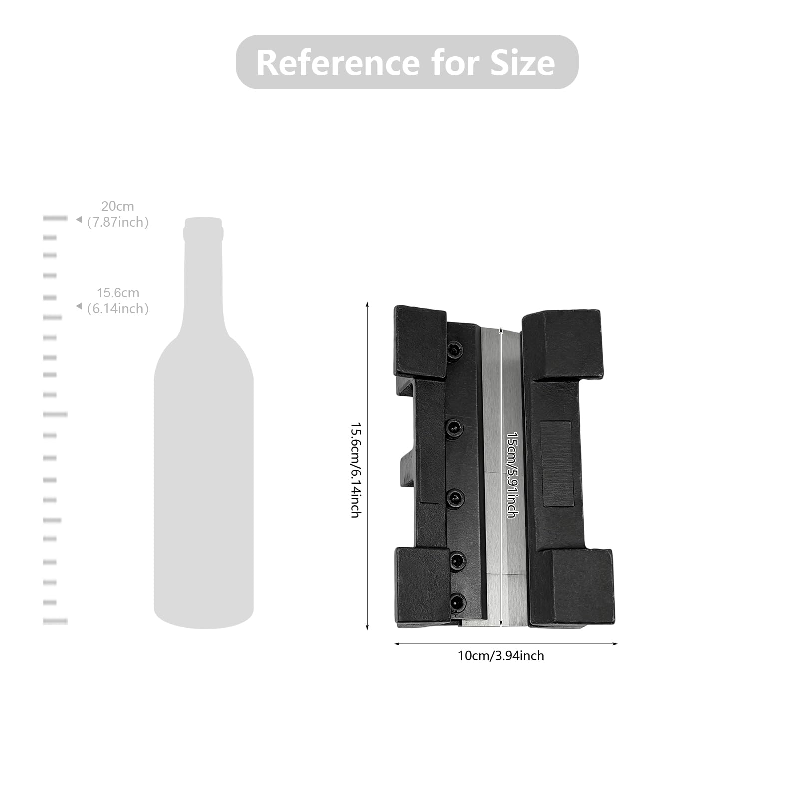 Morsa per banco da lavoro, larghezza ganasce 150 mm