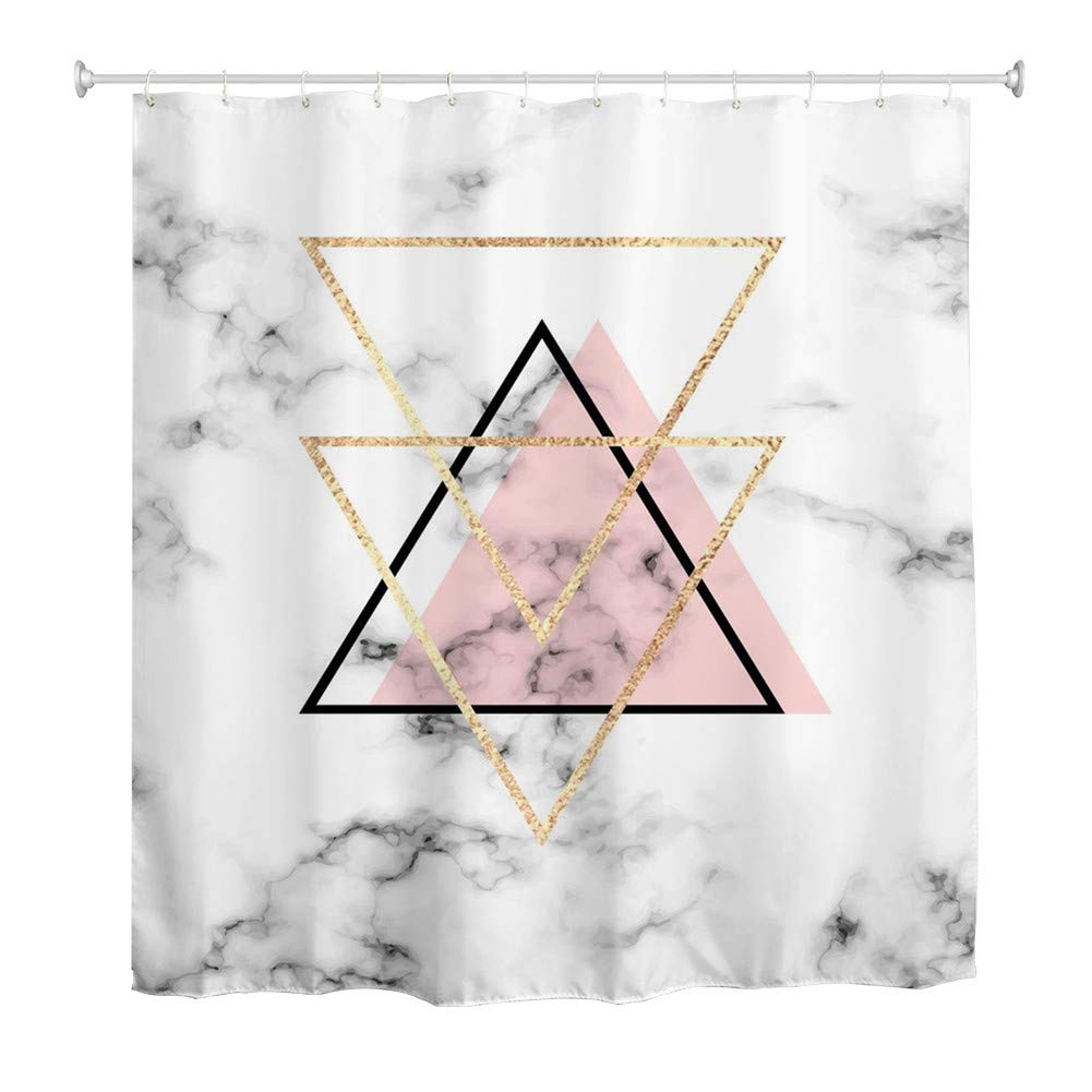 Tenda Doccia In Tessuto Antimuffa Oduo 90x180 Cm | Stampa 3D Alba Marea Con Ganci Inclusi