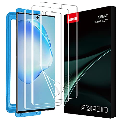 AsBellt Galaxy Note 10 Plus フィルム 指紋認証が可能 独創TPU素材 3D設計 浮き防止 気泡レス 滑り心地抜群 キズ修復 SCV45 SC-01M