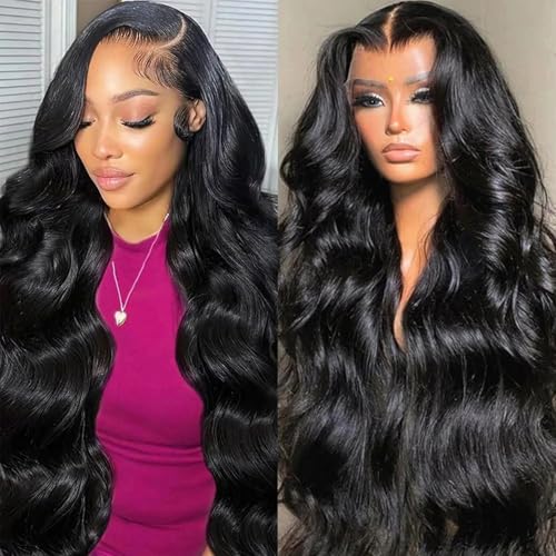 GARAXIS 250% Density 13X6 Body Wave Lace Front Wigs Human Hair Pre Plucked 100% Real Human Hair No Synthetic Blend No Tangle No Shedding Triple Lifespan 3X 22 Inch