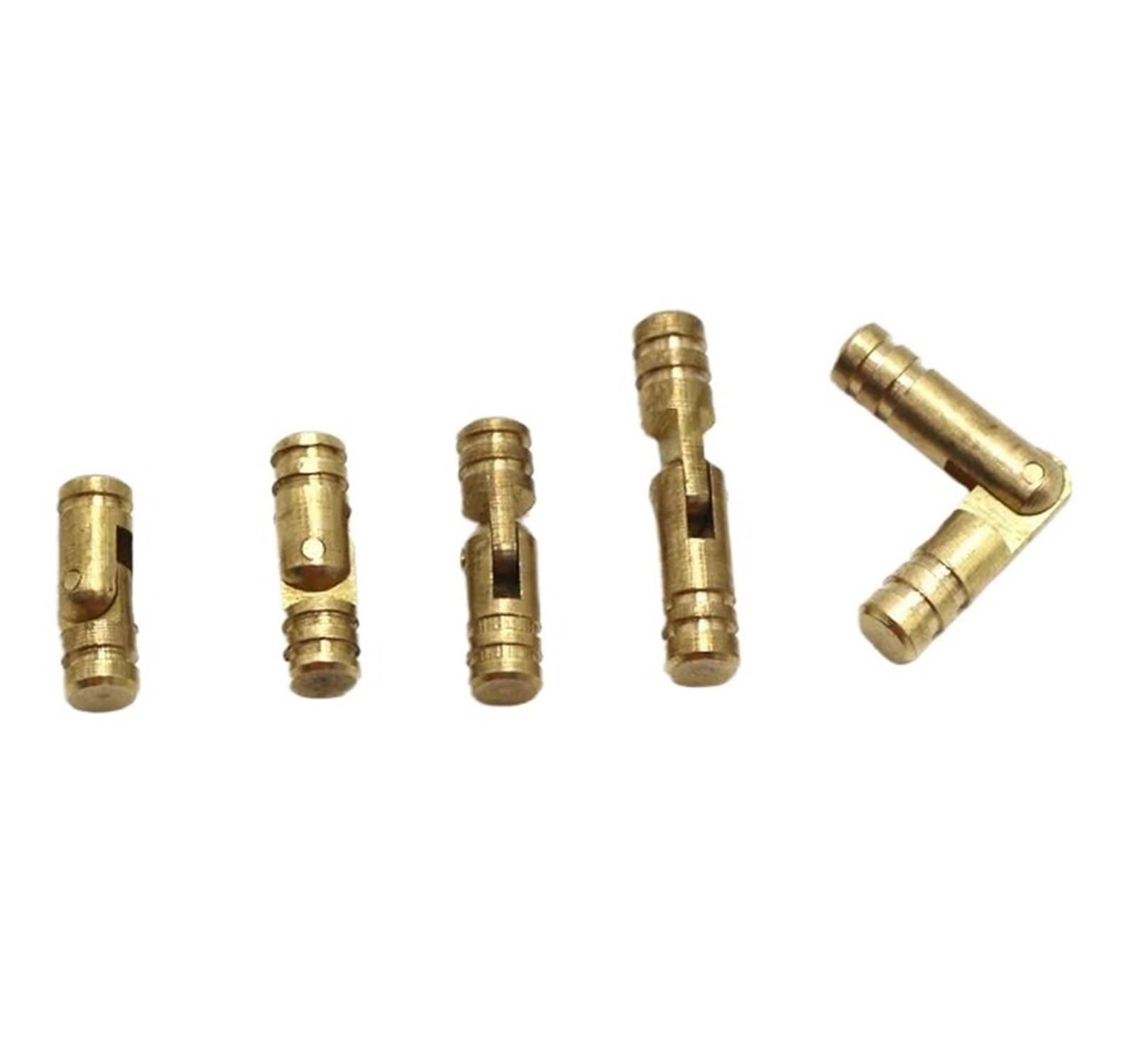 10Pcs Wooden Case Supplies Hidden Invisible Concealed Barrel Hinge Pure Copper Furniture Hardware(5mx25mm)