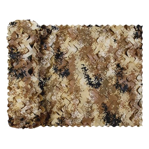 Kvems Camo Netting Bulk Roll Military Camouflage Netting for Hunting, Camping, Shooting Army Theme Decor Supplies