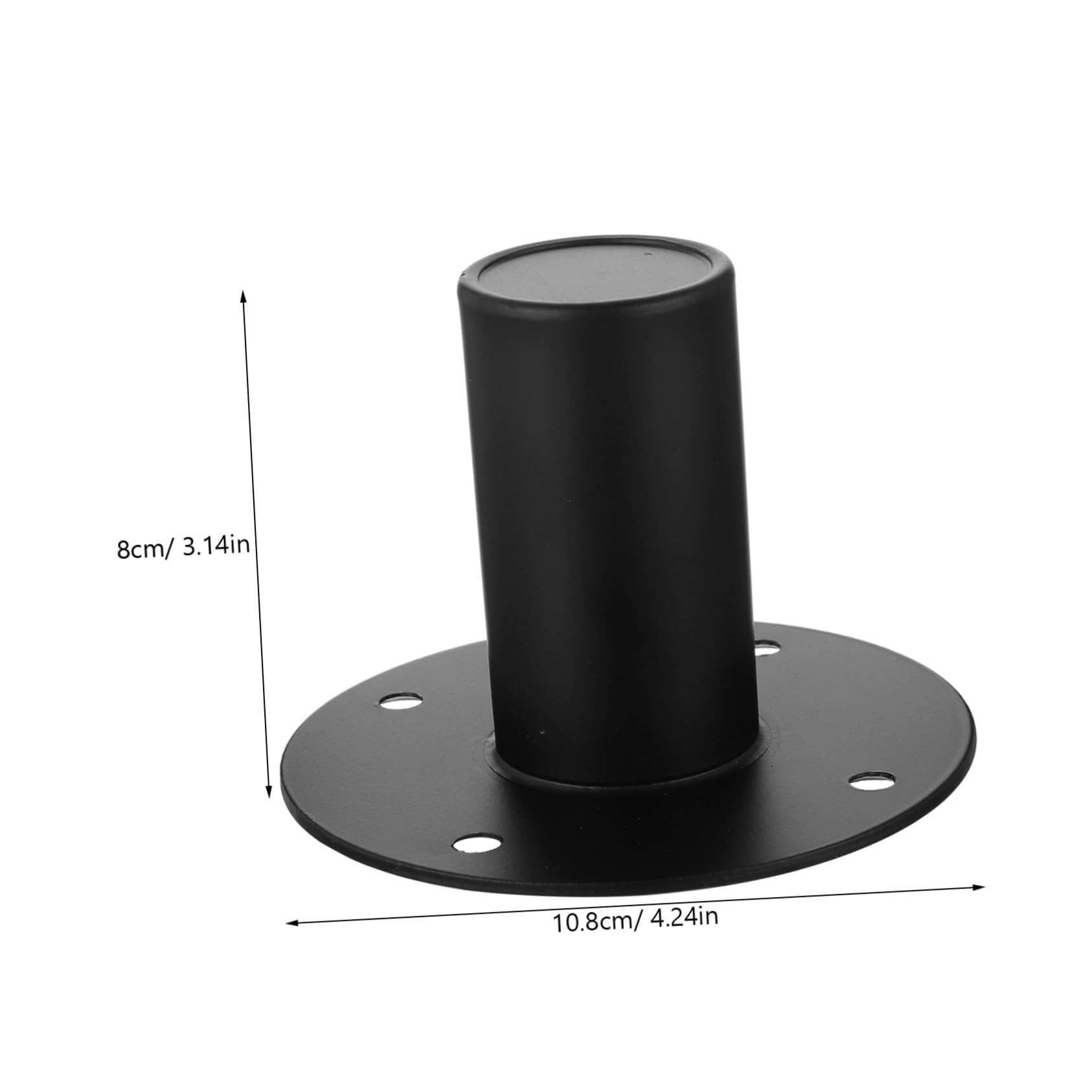 Kisangel Metal Speaker Bracket Small Compact Size Speaker Stand Stage Box Seat Base