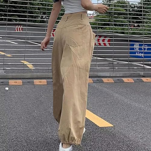 Uillui Baggy Cargo Pants Women Hip Hop Baggy Pants Loose Fit Wide Leg Cargo Pants Teen Girls Trendy Y2K Parachute Pants2