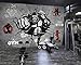 Produktbild Tapete Hintergrund-Tapetenbenutzerdefinierte 3D Gym Cartoon Fototapete Kreative Fitness Bodybuilding Gorilla Breaking Wand Gym Hintergrund Wand, 300 * 210 Cm