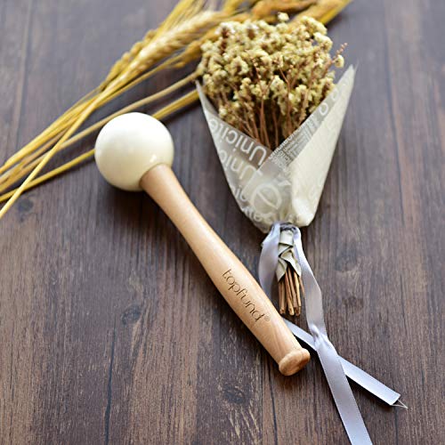 Topfund F Note Crystal Singing Bowl Heart Chakra 8 Inch With Heavy Duty Carrying Case And Singing Bowl Mallets Suede Striker #TOP7