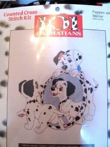 Disney's 101 Dalmations - Puppies with Mirror - Counted Cross Stitch Kit