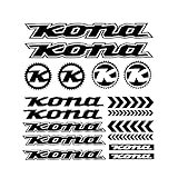 for Kona decals mountain bike frame stickers fork bmx mtb adhesive vinyl (Red)