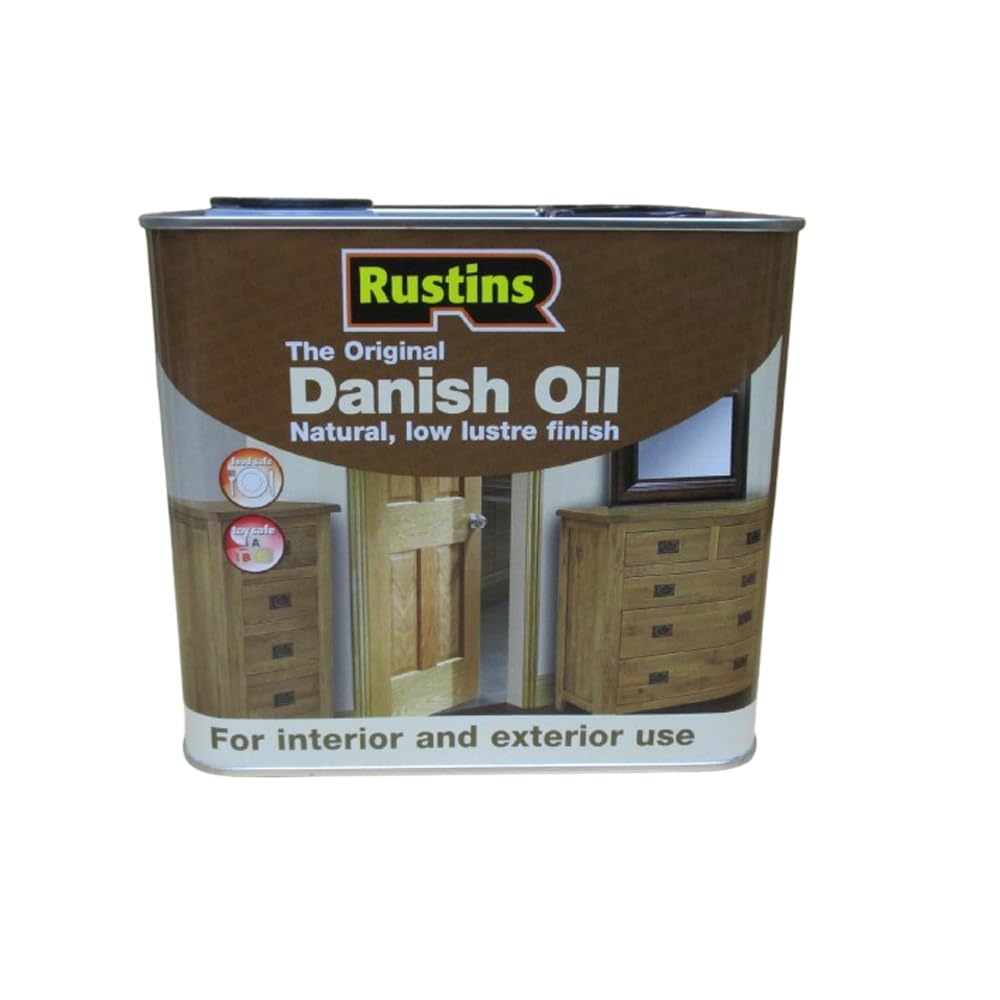 Rustins Danish Oil - Dänisches Öl für alle Holzarten im Innen- und Außenbereich - Transparent - 2,5L