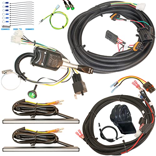MCSADVENTURES Street Legal Plug and Play Turn Signal Horn Kit For 14-23 Polaris RZR 1000, 19+ Ranger XP 1000