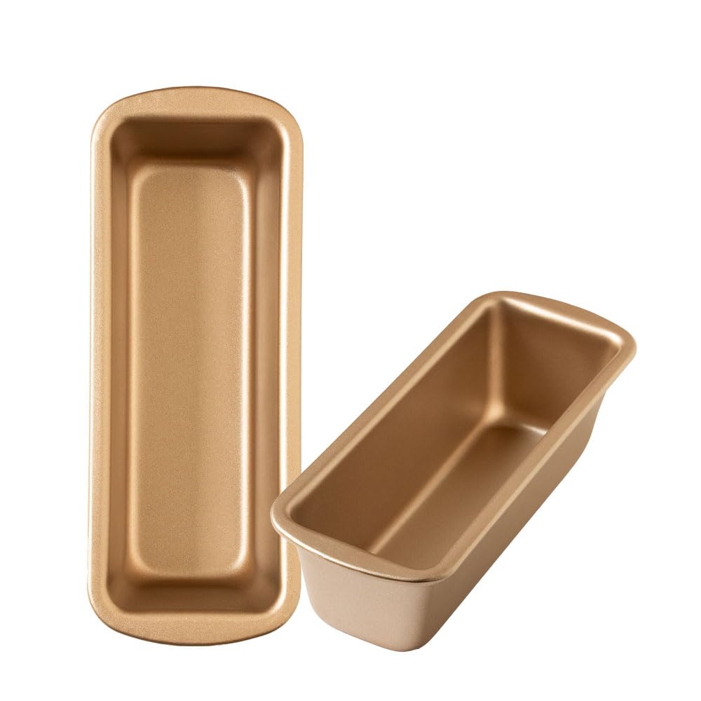 Decora 0070117 Backform Slim Cake Gold Line 21 x 8 x 5,8 H cm, ideal für süße und herzhafte Zubereitungen, aus robustem Metall, antihaftbeschichtet, Stahl
