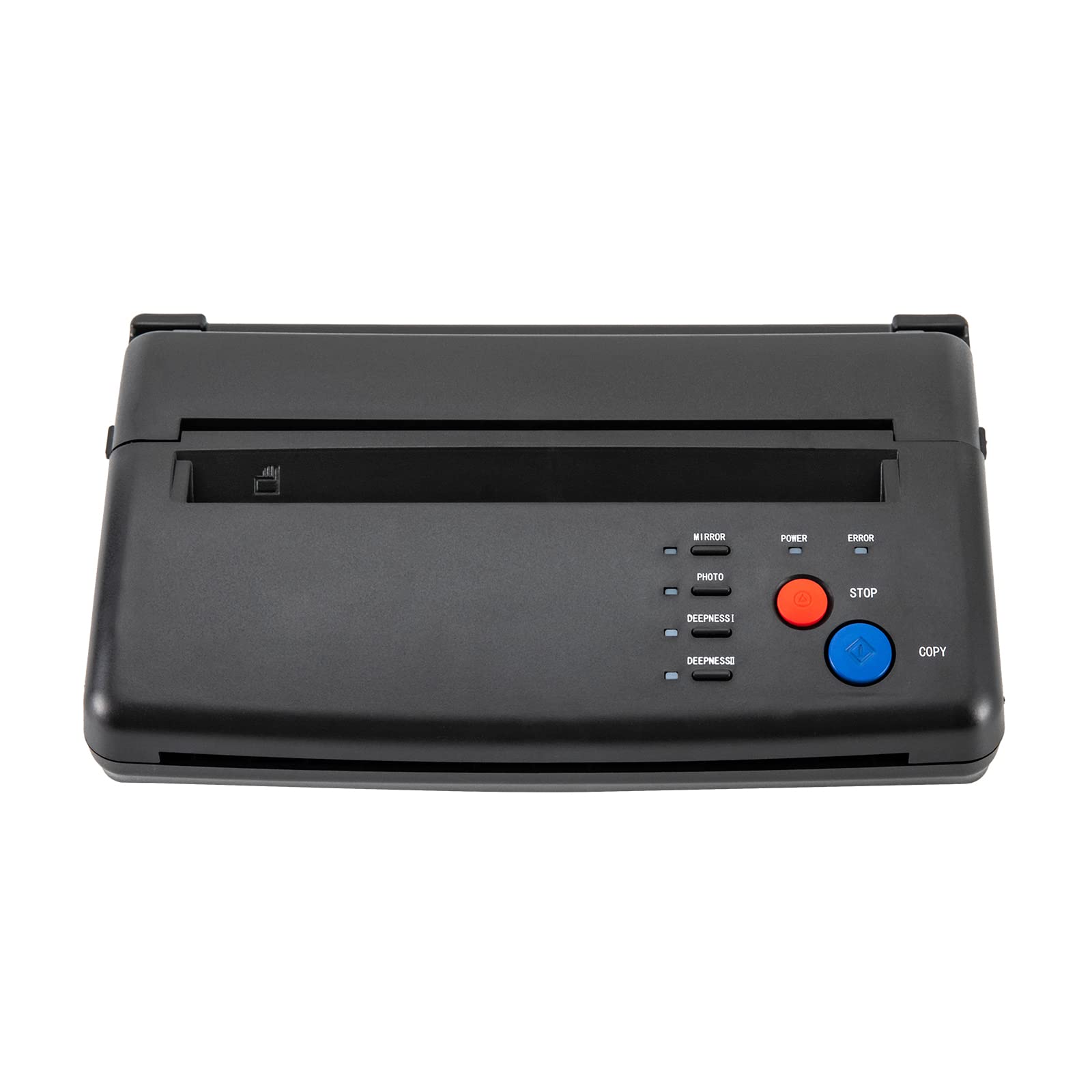 RIAHNEAH Portable Tattoo Transfer Template Machine Shift Printing Press Copier Drawing Thermal Template Machine Anti Slip Pad Design Abs, Black