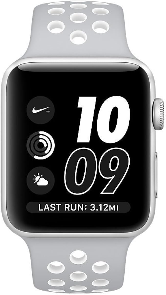 Apple Watch Nike+ 42mm Silver Aluminum Case Silver/White Nike Sport Band :  Amazon.ca: Clothing, Shoes \u0026 Accessories