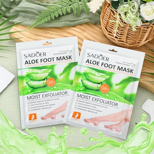 Swiffen EES-SWIFFEN-437 24 Pcs Moisturizing Foot Mask Hydrating Foot Masks For Dry Cracked Feet Dry Skin Feet Mask For Women Men Soft Smooth Touch Feet Thanksgiving Christmas Gift thumb #2