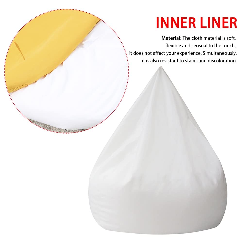 Meitaoyigou Bean Bag Liner Inner, Zipper Bag Liner Bag Lazy Bean Bag Sofas Inner Lining, Easy to Organize and Clean (No Filling) (Color : 70x80cm)