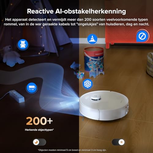 Robotstofzuiger met dweilfunctie Roborock Qrevo Curv 2 Flow, 20.000 Pa zuigkracht, AI, anti-klit, zelfreinigend - Afbeelding 6