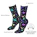 SLNFDKND Glow In Dark Splatter Neon Socks For Men Women Casual Sport Sock Fashion Tube Stockings
