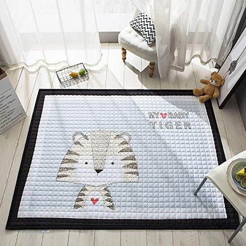 IHEARTYOU Baby Crawling Mat Cute Animal Play Carpet Children Bedroom Decor Living Room Rugs, Tiger