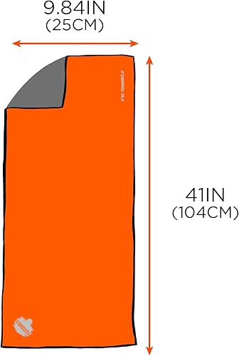 Miniatura 6 de Ergodyne Chill Its 6602MF - Toalla de enfriamiento, material de microfibra suave, UPF 50+, naranja, 41 x 9.84 pulgadas