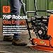 SuperHandy Plate Compactor with 7HP Gas Engine – 4200 lbs Force, 20 x 15 in. Steel Plate, 12 in. Depth Tamper for Soil, Gravel, Asphalt, Landscaping, Sidewalks, Patios (Water Tank)