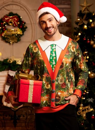 Arvilhill Men's Ugly Christmas Funny Graphic Long Sleeve Unisex Sweatshirt (S-3XL) - Image 6