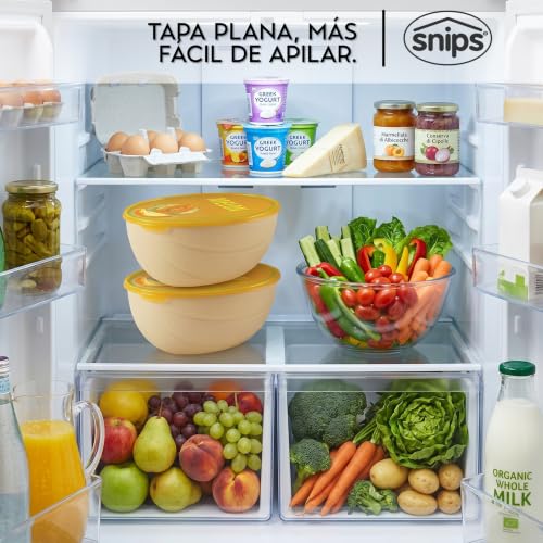 Miniatura 3 de Snips Guarda Melón 2 L, Contenedor para Melón y Rodajas de Melón, Recipiente para Nevera 23,5 x 18 x 11 cm, Apto Lavavajillas, Made in Italy