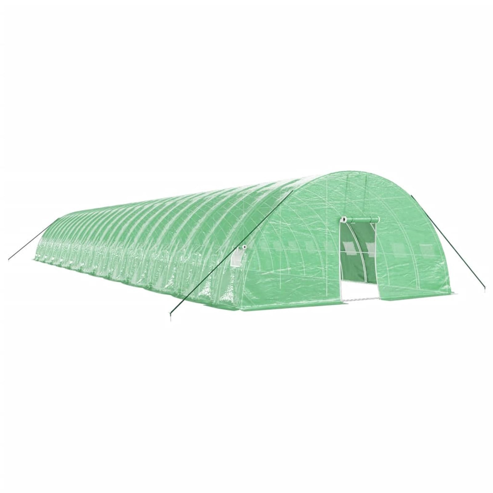 SECOLI Szklarnia foliowa, odporna na warunki zimowe, tunel foliowy, szklarnia ze stalową ramą, zielona, 144 m², 24 x 6 x 2,85 m, pomidory, szklarnia, tunelowa, szklarnia, zimowa, odporna na mróz