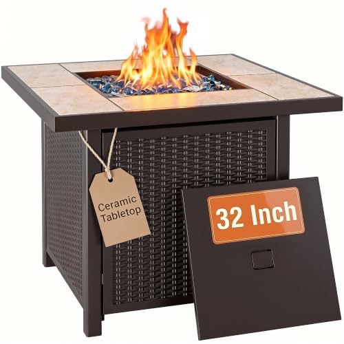 BALI OUTDOORS 32 Inch Fire Pit Table