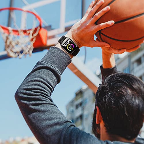 Image of 4 Pack Stretchy Solo Loop Compatible with Apple Watch Bands 38mm 40mm 41mm 42mm 44mm 45mm 46mm 49mm Women Men, Sport Nylon Elastic Straps Wristbands for iWatch Series 11 10 9 8 7 6 5 4 11 Ultra /SE 3 2